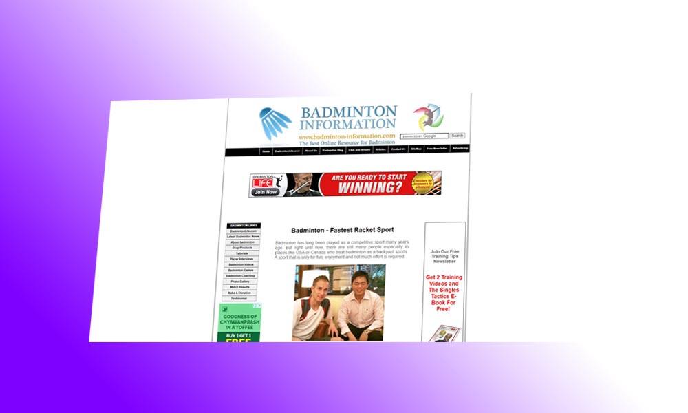 The best sites for badminton news